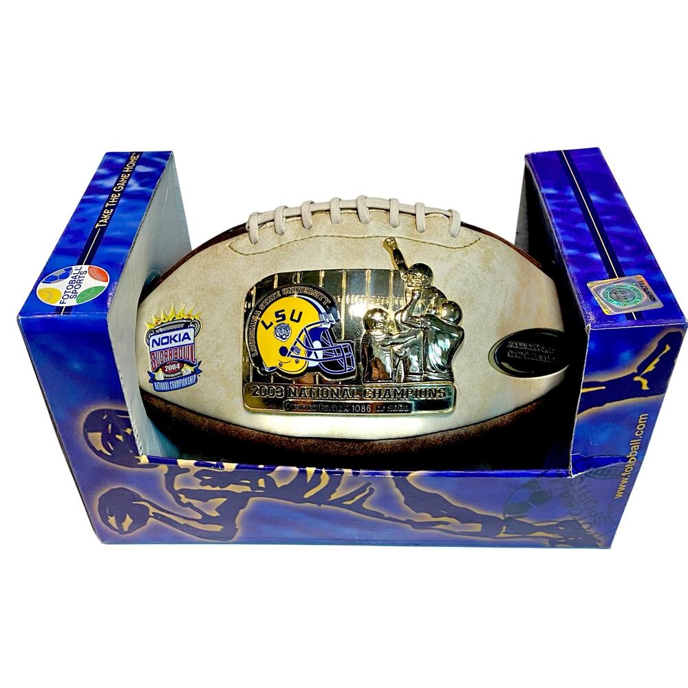 LSU TIGERS 2003 National Champions Limited Edition Sugar Bowl Football, Fotoball